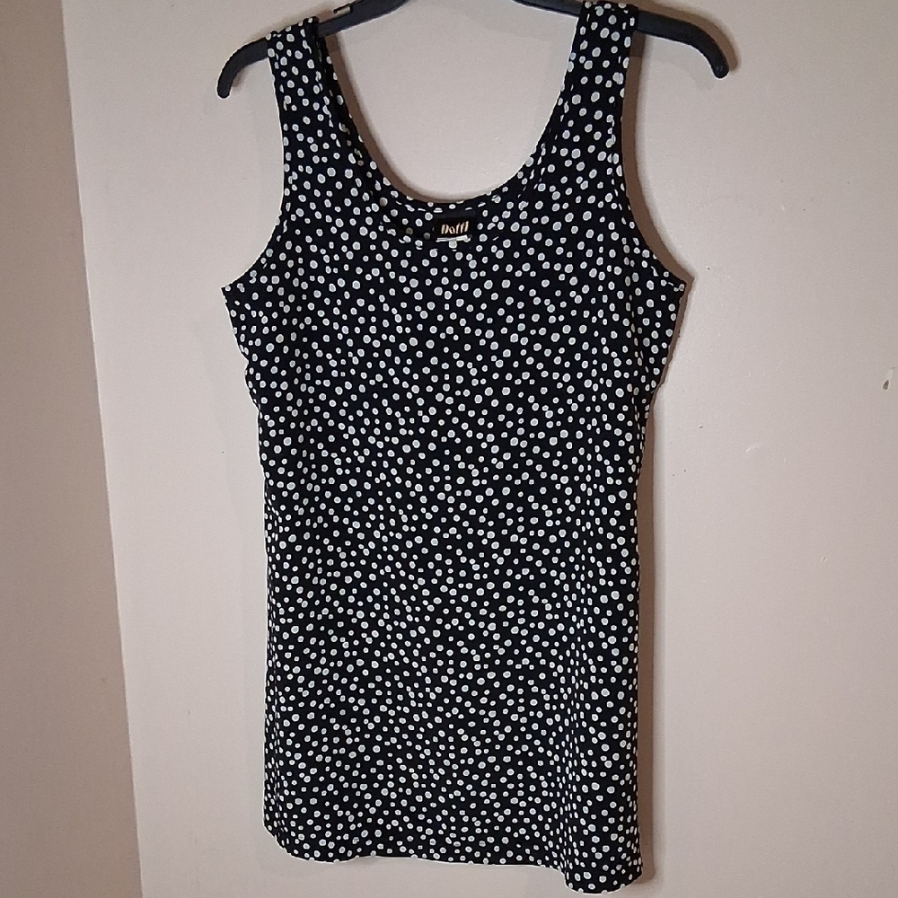 Dotti Black and White Dot Swim Coverup
